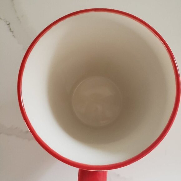 Laura Secord Brands Unlimited Red Mug with White Hearts 1913 Ceramic - Picture 6 of 8
